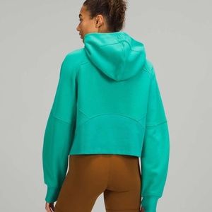 Lululemon Scuba Half Zip with Hood, M/L, Green Maldives